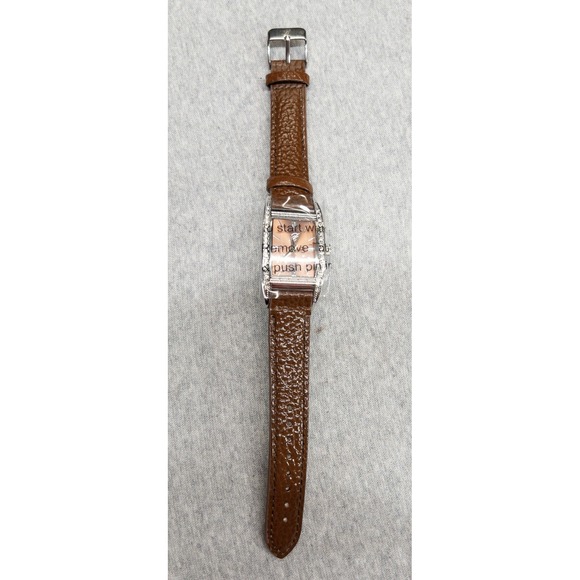 New Burgi Quartz Womens Watch BTV135‎ Brown Leather Strap 27mm Crystal Bling main image 8